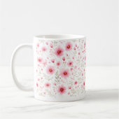 桜の花の水彩フラワーモチーフ コーヒーマグ コーヒーマグカップ (左)