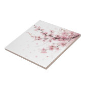 桜の花の水彩フラワー ピンク タイル (側面)