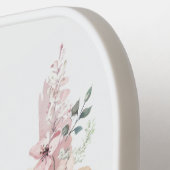 桜の花の水彩画 名前入り ピックルボールラケット (左詳細)