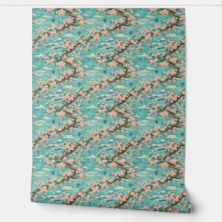 桜の花の浮世絵 日本風壁紙 壁紙