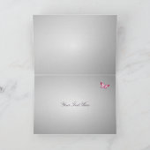 桜の花の結婚式は感謝していしています サンキューカード (内部)