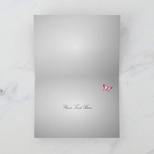 桜の花の結婚式は感謝していしています サンキューカード (内部)