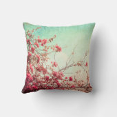 桜の花の花の投球のソファの枕 クッション (裏面)