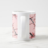 桜の花の芸術的なデザインの日本風コーヒーカップ ジャンボコーヒーマグカップ (裏面)