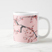 桜の花の芸術的なデザインの日本風コーヒーカップ ジャンボコーヒーマグカップ (右)