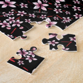 桜の花の難しいパズル ジグソーパズル (側面)