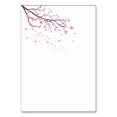 桜の花びらが垂れる テーブルナンバー (裏面)