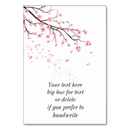 桜の花びらが流れる テーブルナンバー