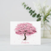 桜の花咲く木 ポストカード (スタンド正面)