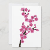 桜の花嫁入式の招待状 招待状 (裏面)