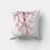 桜の花柄の枕 クッション (裏面)