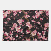 桜の花柄 キッチンタオル (横)