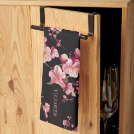 桜の花柄 キッチンタオル