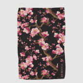 桜の花柄  ゴルフタオル (正面)