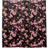 桜の花柄  シャワーカーテン (正面)