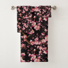 桜の花柄 バスタオルセット