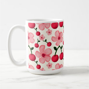 桜の花柄 ピンクの花 コーヒーマグカップ
