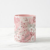 桜の花柄 ピンク マグカップ (中央)