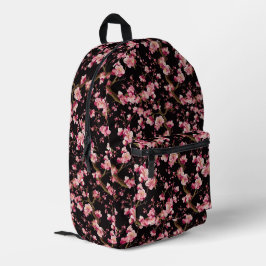 桜の花柄  プリントバックパック