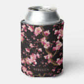 桜の花柄  缶クーラー (缶正面)