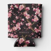 桜の花柄  缶クーラー (正面)