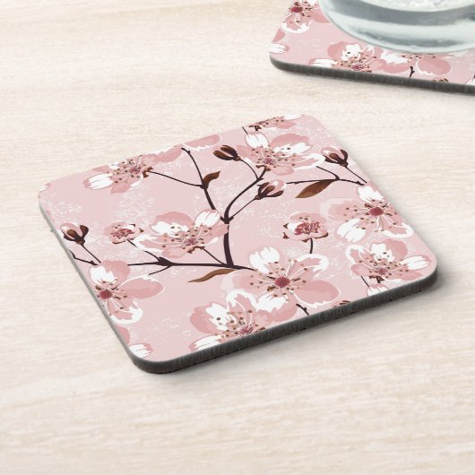 桜の花模様 コースター (左側)