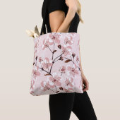 桜の花模様 トートバッグ (クローズアップ)