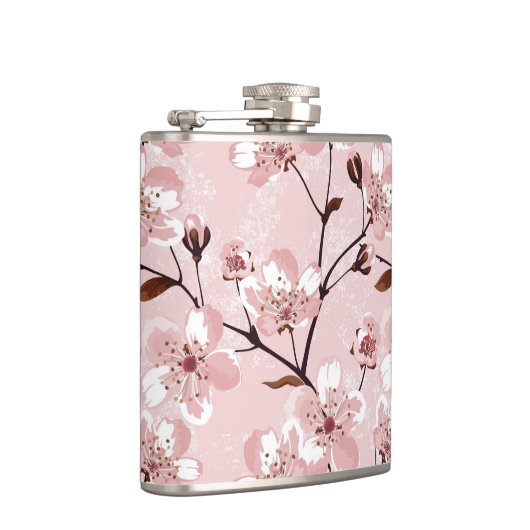桜の花模様 フラスク (右)