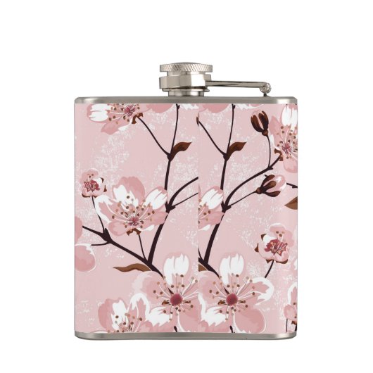 桜の花模様 フラスク (裏面)