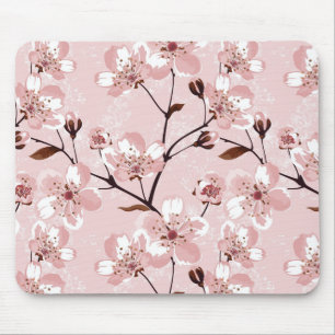 桜の花模様 マウスパッド
