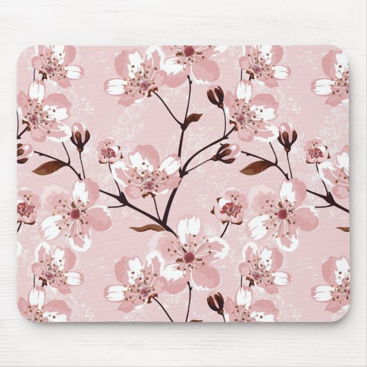 桜の花模様 マウスパッド (正面)