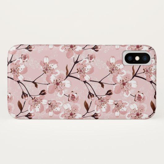 桜の花模様 Case-Mate iPhoneケース (裏面(横))