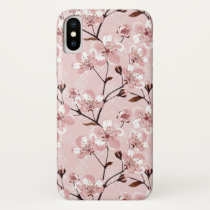 桜の花模様 iPhone X ケース