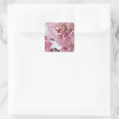 桜の花薄ピンク スクエアシール (バッグ)