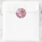 桜の花薄ピンク ラウンドシール (バッグ)