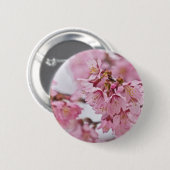 桜の花薄ピンク 缶バッジ (正面&裏面)
