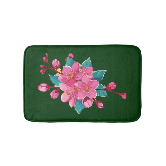 桜の花開く バスマット (正面)