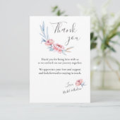 桜の花 | ウェディング フラワー お礼 サンキューカード (スタンド正面)