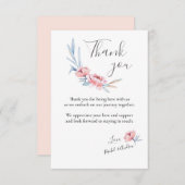 桜の花 | ウェディング フラワー お礼 サンキューカード (正面/裏面)