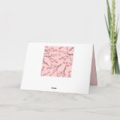 桜の花 カード (裏面)