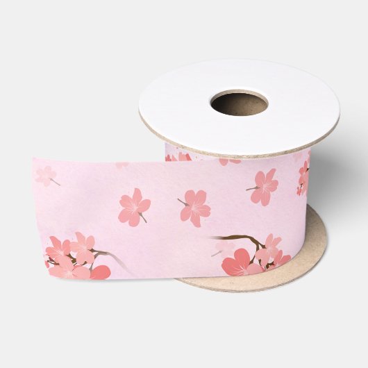 桜の花 サテンリボン (リール)