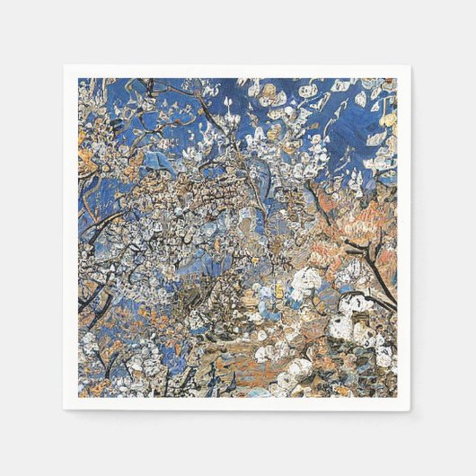 桜の花 スタンダードカクテルナプキン (正面)