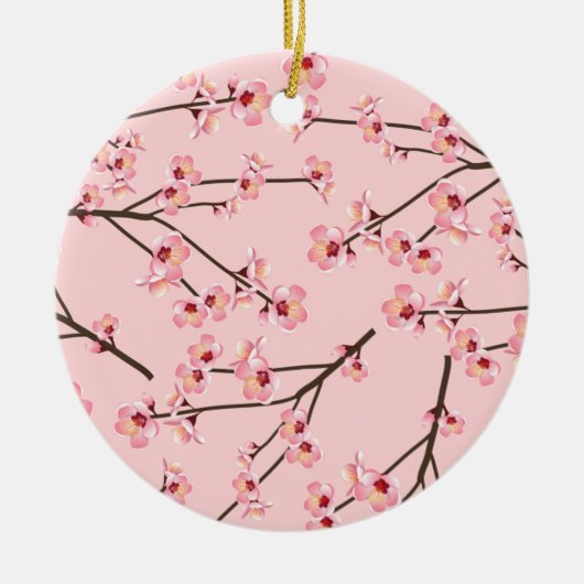 桜の花 セラミックオーナメント (正面)