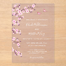  桜の花 ピンクの透明なウェディング