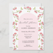 桜の花 ピンク＆ホワイト ブライダルシャワー 招待状 (正面)