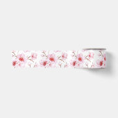 桜の花 ピンク 白 サテンリボン (正面)