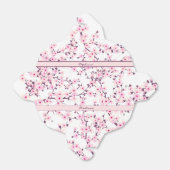 桜の花  ピンク 白 フラワー 名前入り フェイバーボックス (折り畳みなし)