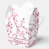 桜の花  ピンク 白 フラワー 名前入り フェイバーボックス (オープン)