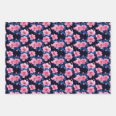 桜の花 フローラル ラッピングペーパーシート (正面3)