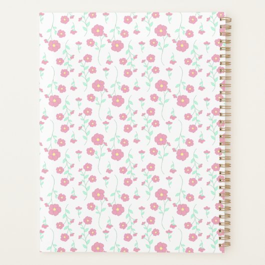 桜の花 プランナー手帳 (裏面)